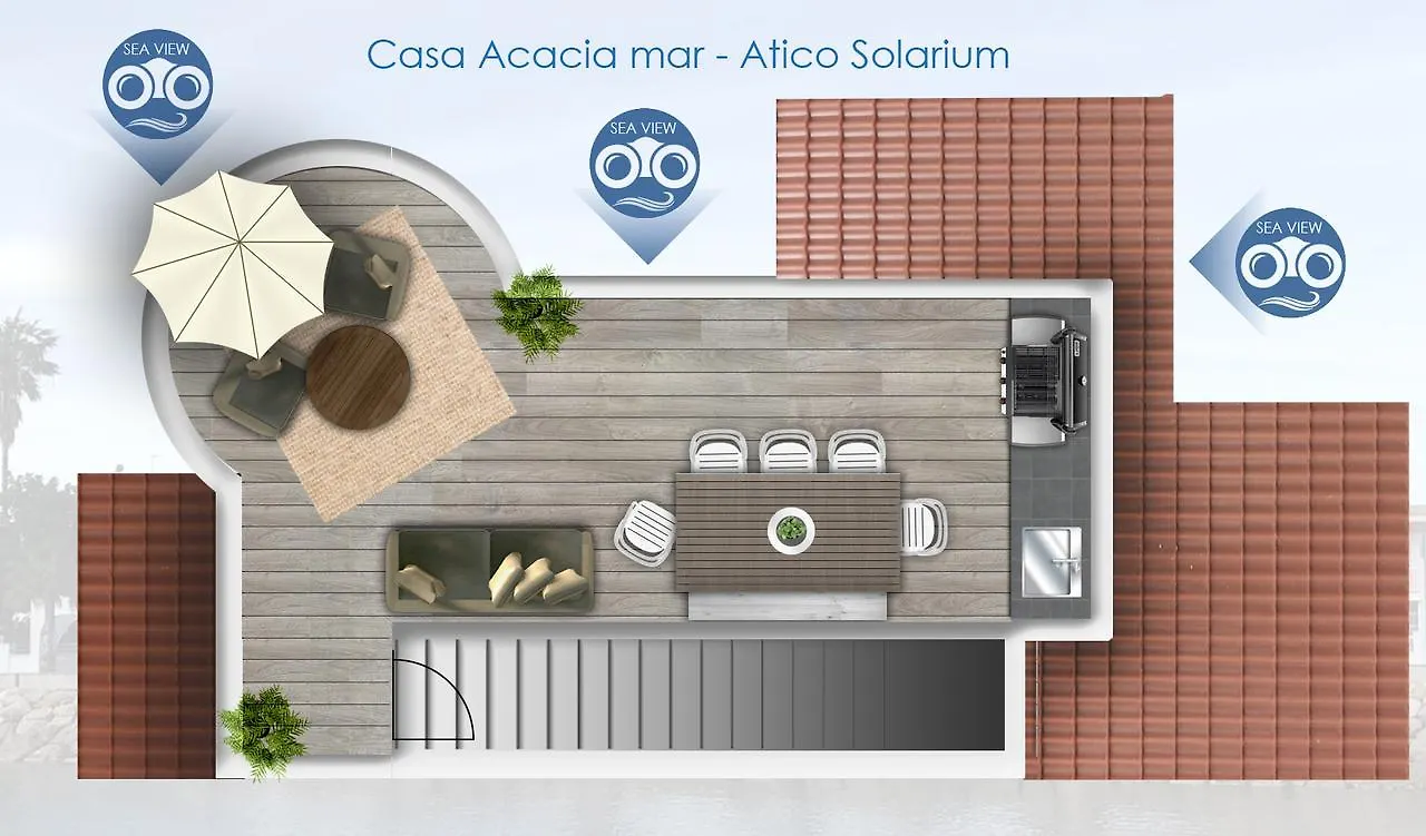 カンブリルス Casa Acacia Marヴィラ 別荘